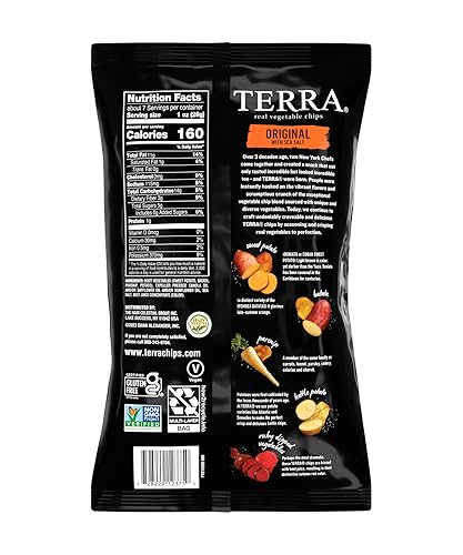 Miniatura 9 de Terra Chips de verduras originales con sal marina, 6.8 onzas (paquete de 2)