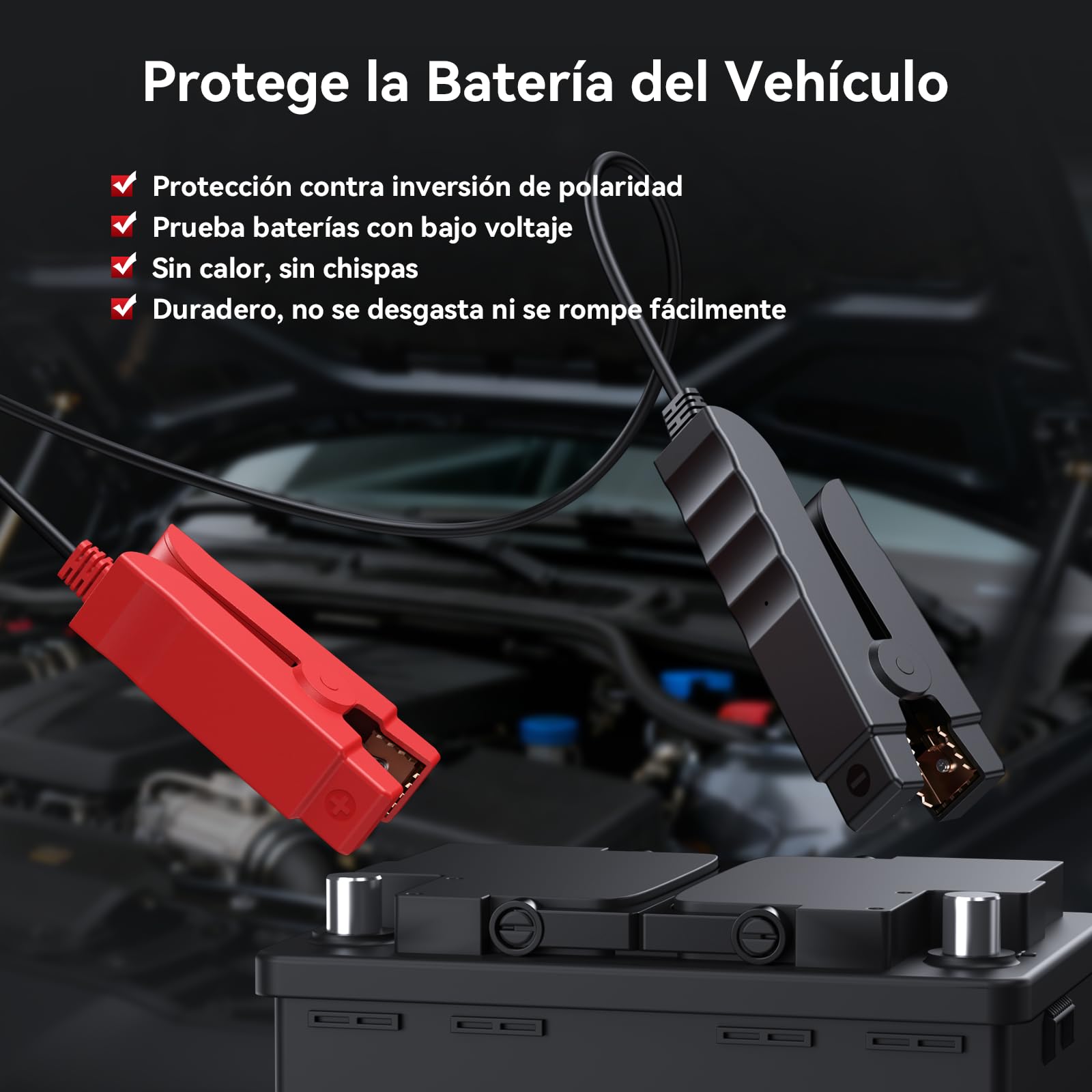 iCarsoft BT900 Probador de Batería Coche, Comprobador de Batería 12 V/24 V 100-2000 CCA, AGM, GEL, EFB, Bluetooth Conexión, Prueba de Arranque/Carga para Coche, Moto, ATV, SUV, Barco, Yate