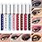 evpct 8 Colors Colored Colorful Liquid Makeup Eyeliner Liquid Set Stamp Shapes Eye Liners for Women Pink Red Blue Purple White Black Eye Liner Liquid Liner Waterproof delineadores de colores para ojos