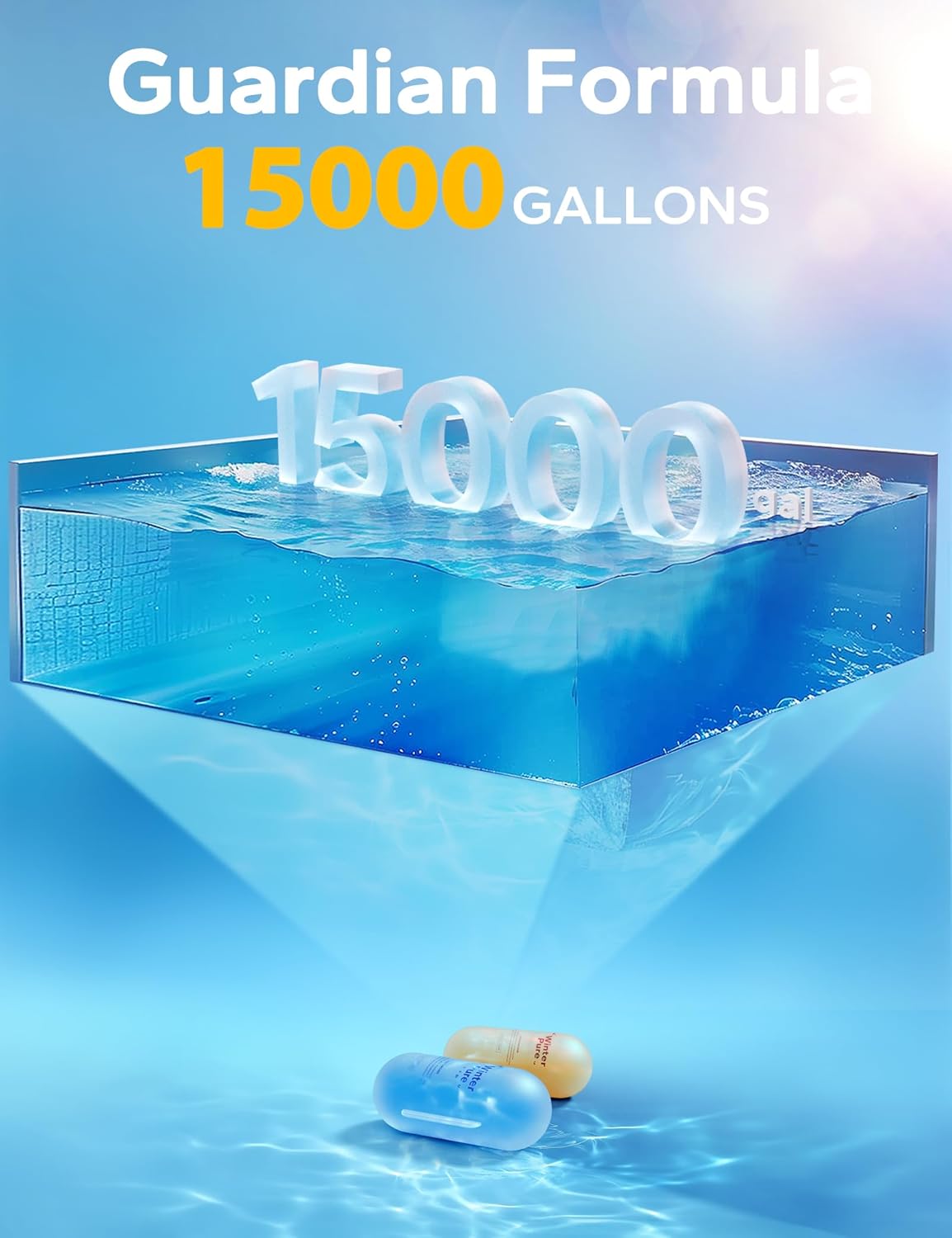 POOLHACKER 4-in-1 Pool Closing Kit for Above Ground & Inground Pools – 15,000 Gallons All-in-One Winterizing Kit Swimming Pool