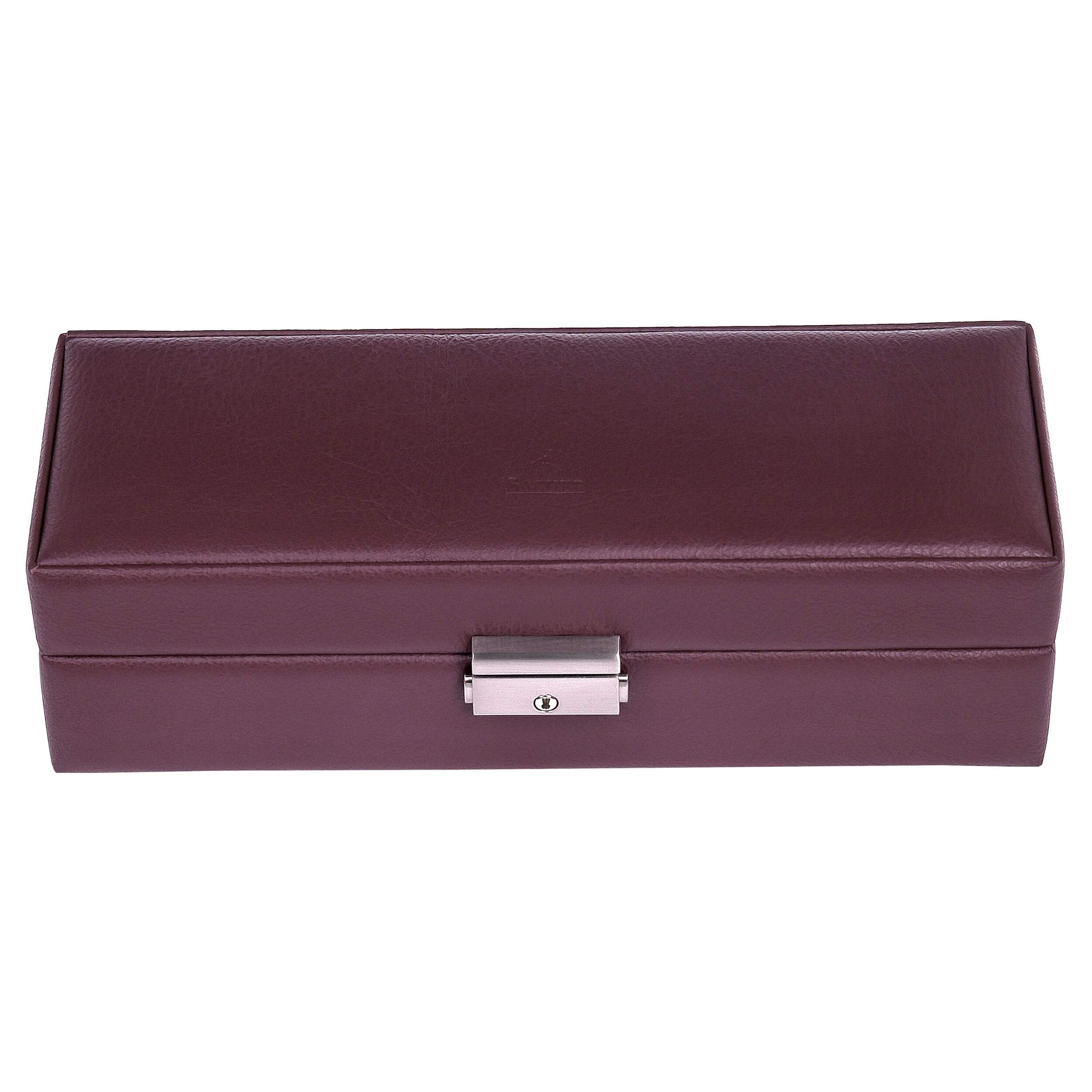SACHER Custodia per 5 orologi cadeluxe/bordeaux (pelle bovina)
