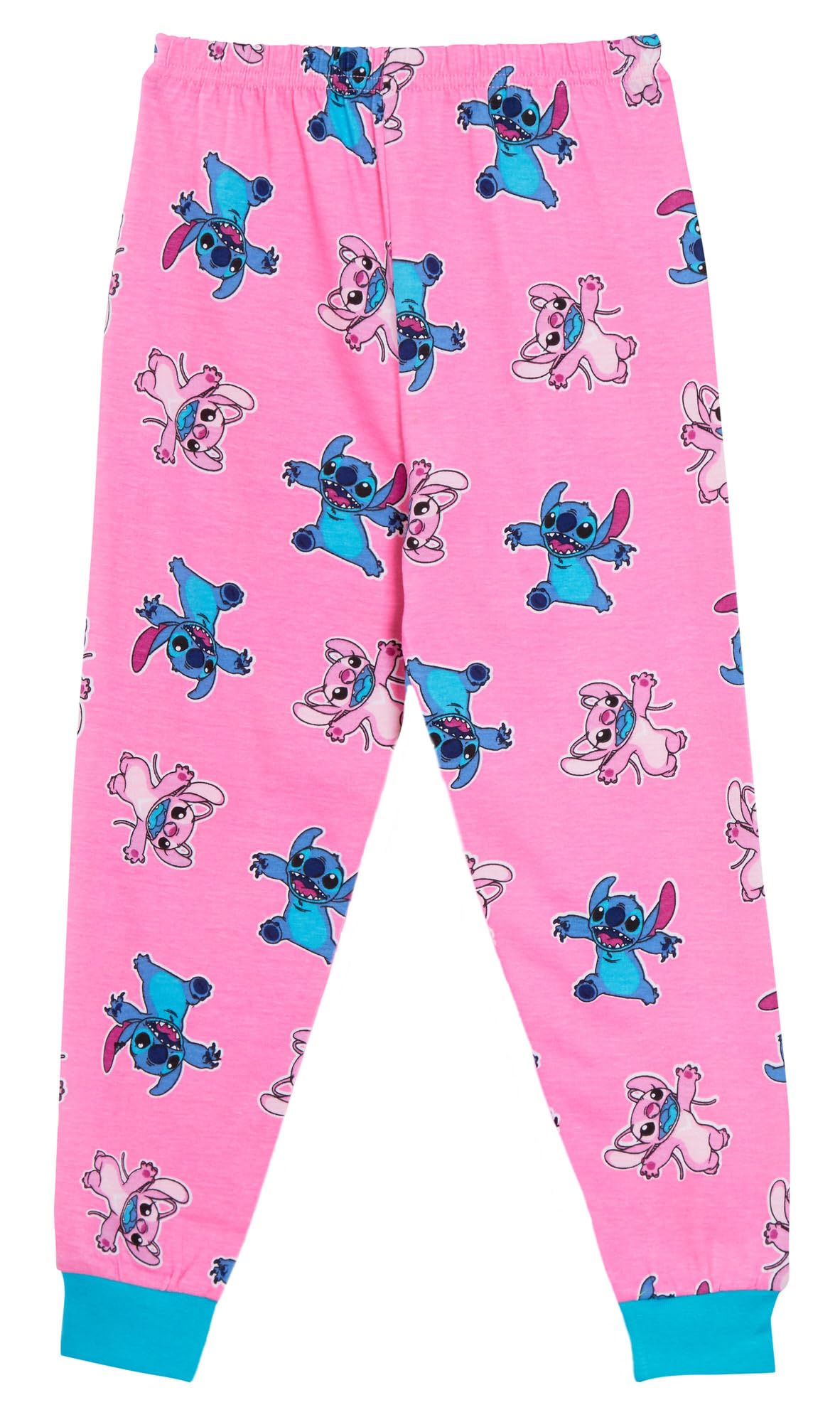 Disney Pyjama Lilo & Stitch pour Fille - Ensemble Pyjama Complet avec t-Shirt à Manches Longues + Pantalon de détente