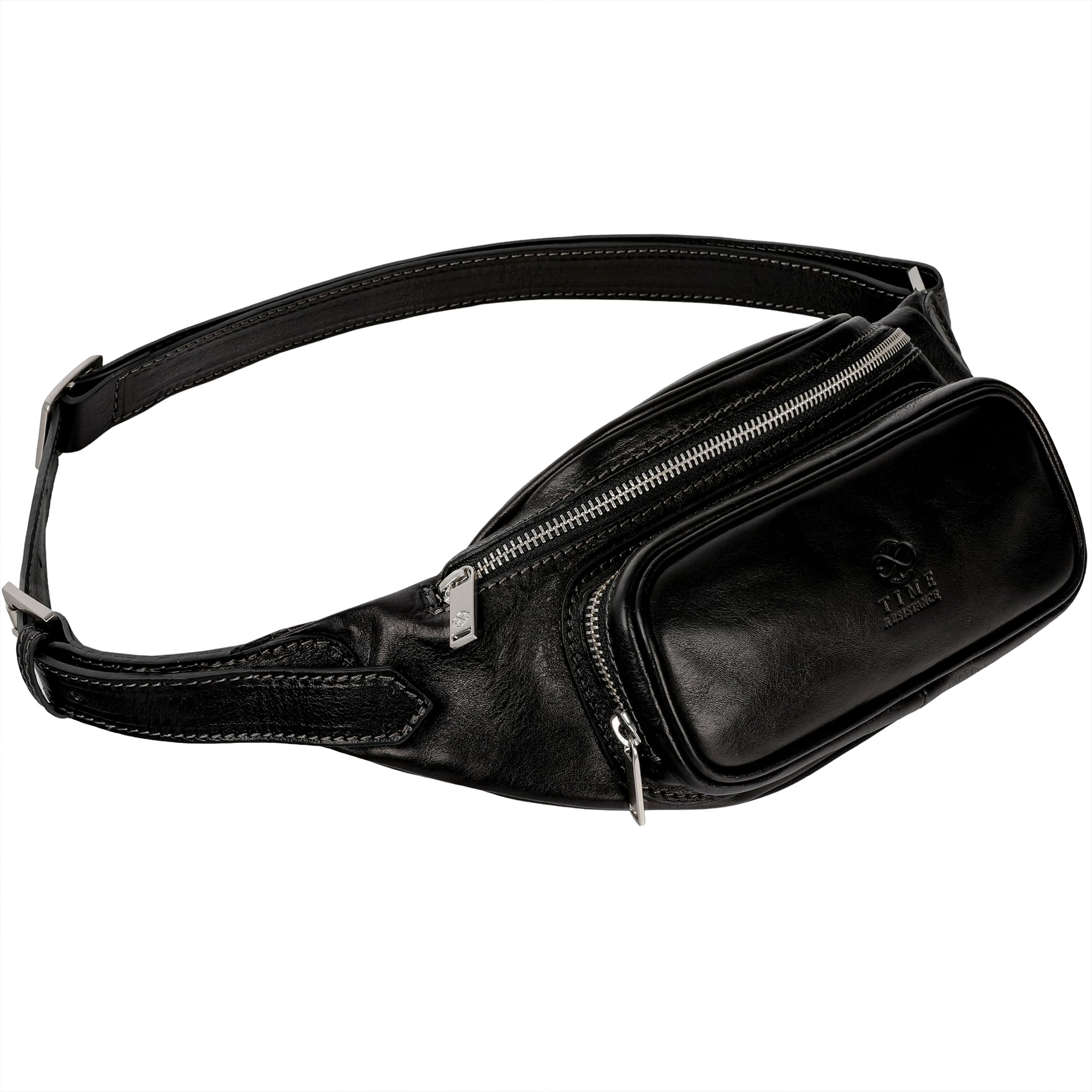 Leather Waist Pack | Belly Bag | Waist Bag| Leather Belt Bag | Leather Fanny Pack Handmade in Italy – Time Resistance