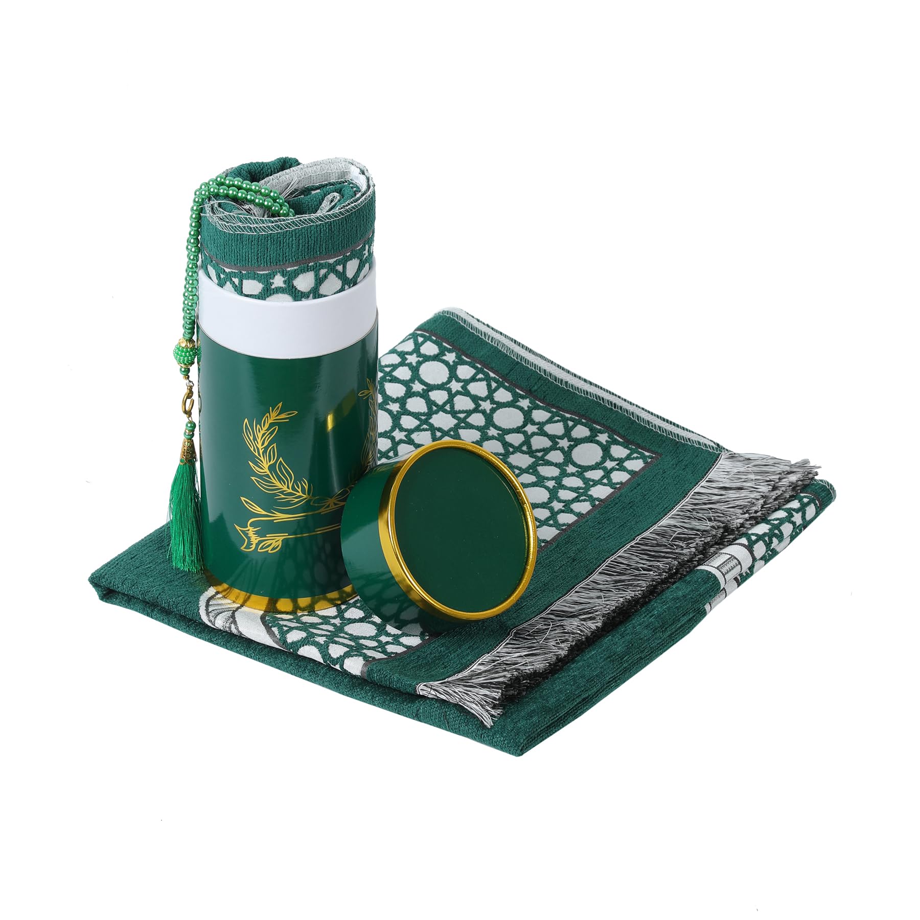 Muslim Prayer Rug with Beads Eid Ramadan Gift Carpet Namaz Mat Convenient Thin Rug Men Muslim Prayer Mat Set