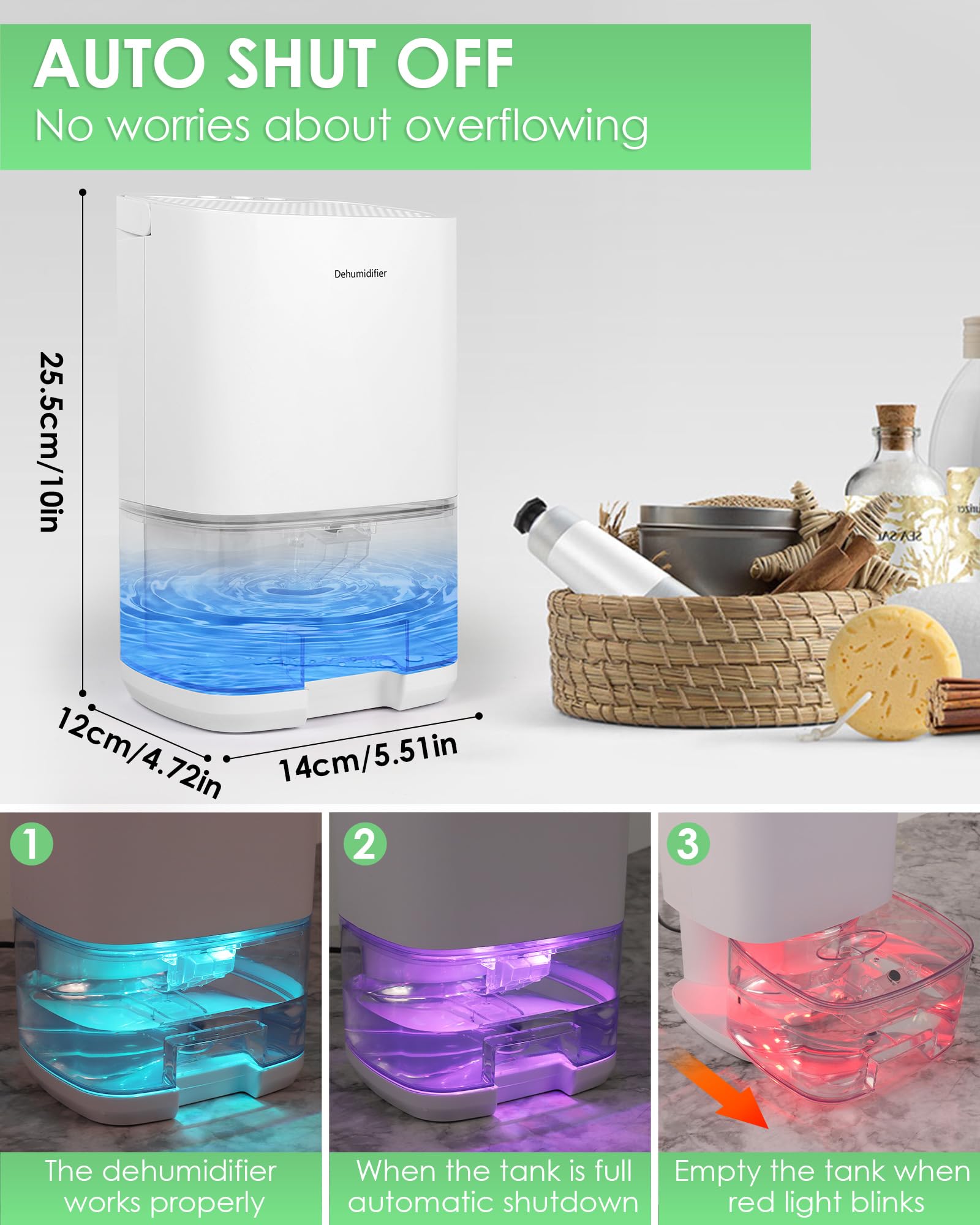 Greenmigo Elektrische Luchtontvochtiger 13L/24h Greenmigo Elektrische Luchtontvochtiger 13L/24h