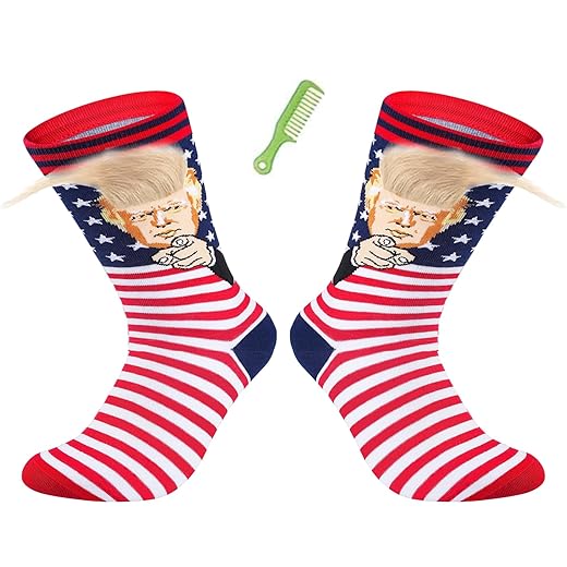 T Legend Funny Socks For Supporters of Donald President, Novelty Gag Gifts For Father's Day and 4th of july, Onesize