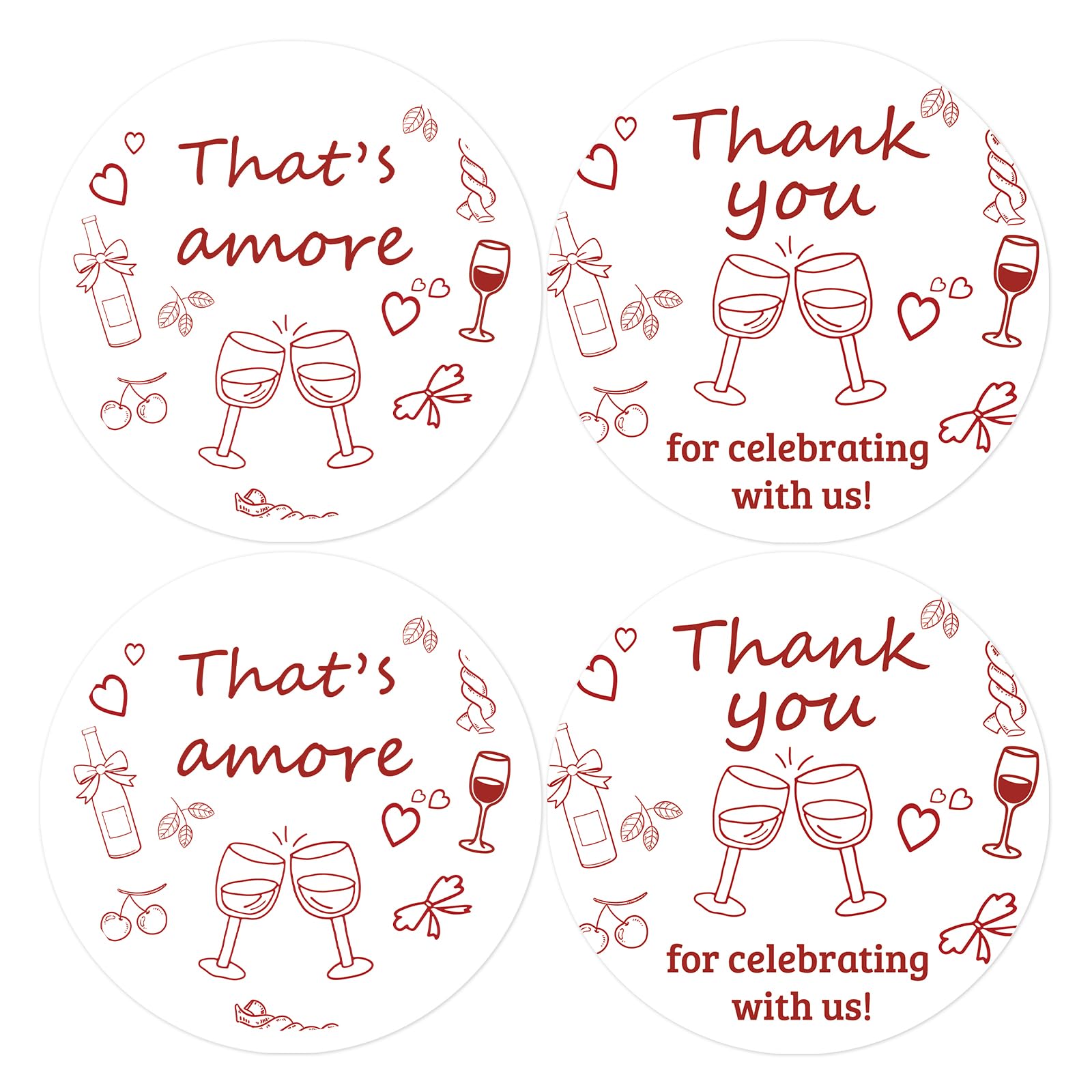 Sticker That's Amore pour célébrer l'amour lors d'une fête prénuptiale à l'italienne