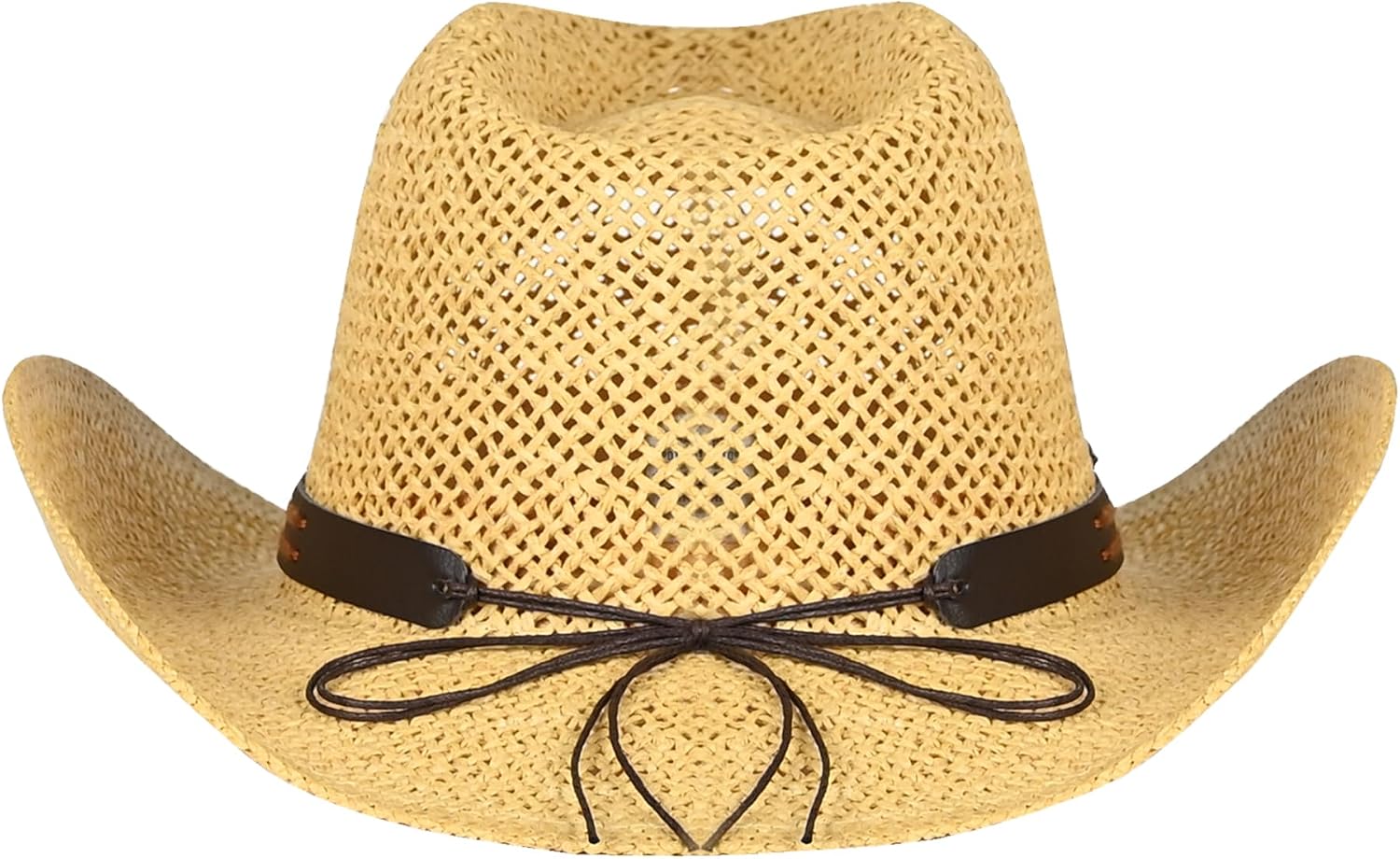 C.C Classic Western Wide Roll up Brim Turquoise Charm Trim Band Cowboy Cowgirl Hat