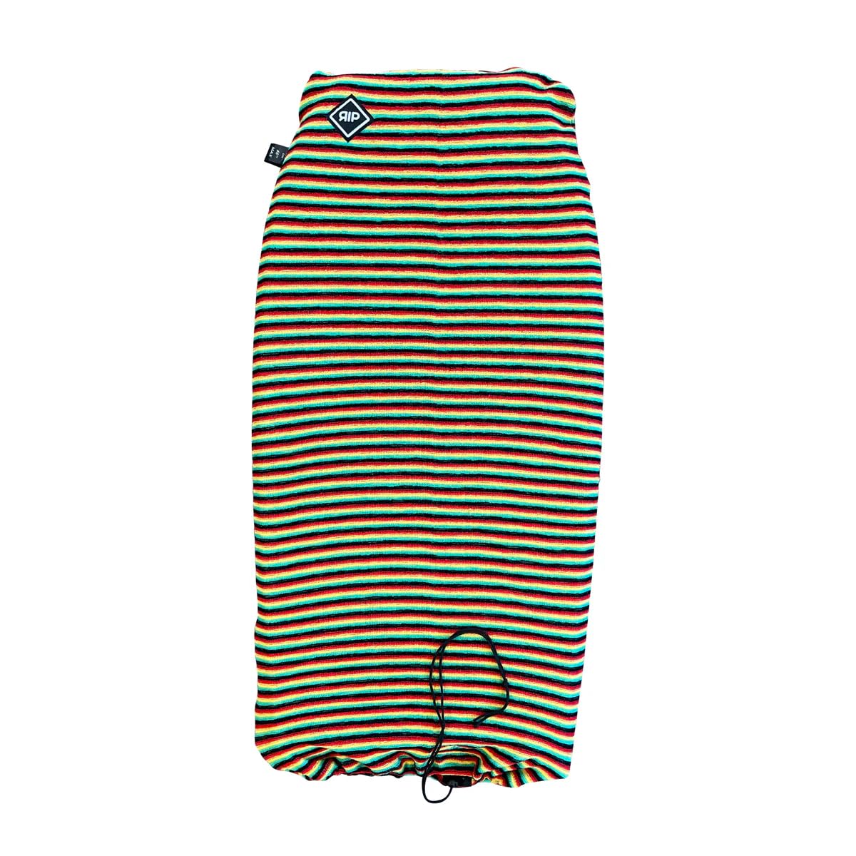 SURF SYSTEM RIP Bodyboard - RETRO Stretch Bodyboard Board Sock Cover - Turquoise/Grey Fabric (Rasta)