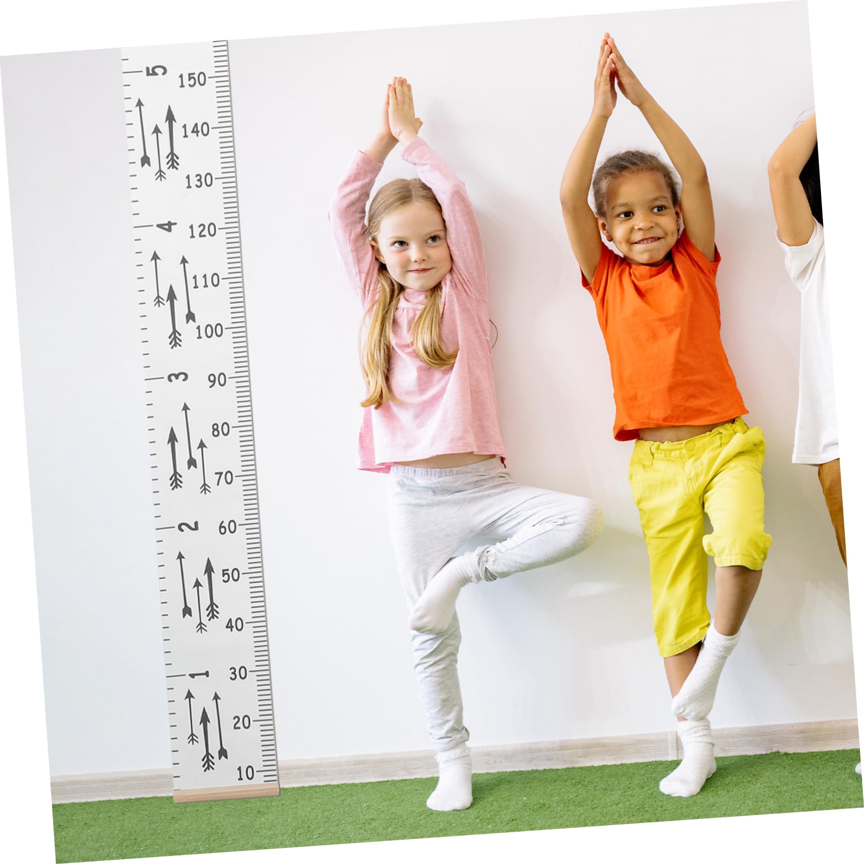 PRETYZOOM 4 Pz righello di misuratore bambini Misuratore di per bambini grafico ' della tela Grafico ' da appendere muro grafico