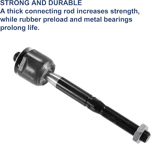 Miniatura 7 de ACROPIX Barras de acoplamiento delanteras y exteriores para Ford Fusion con botas, paquete de 6, color negro