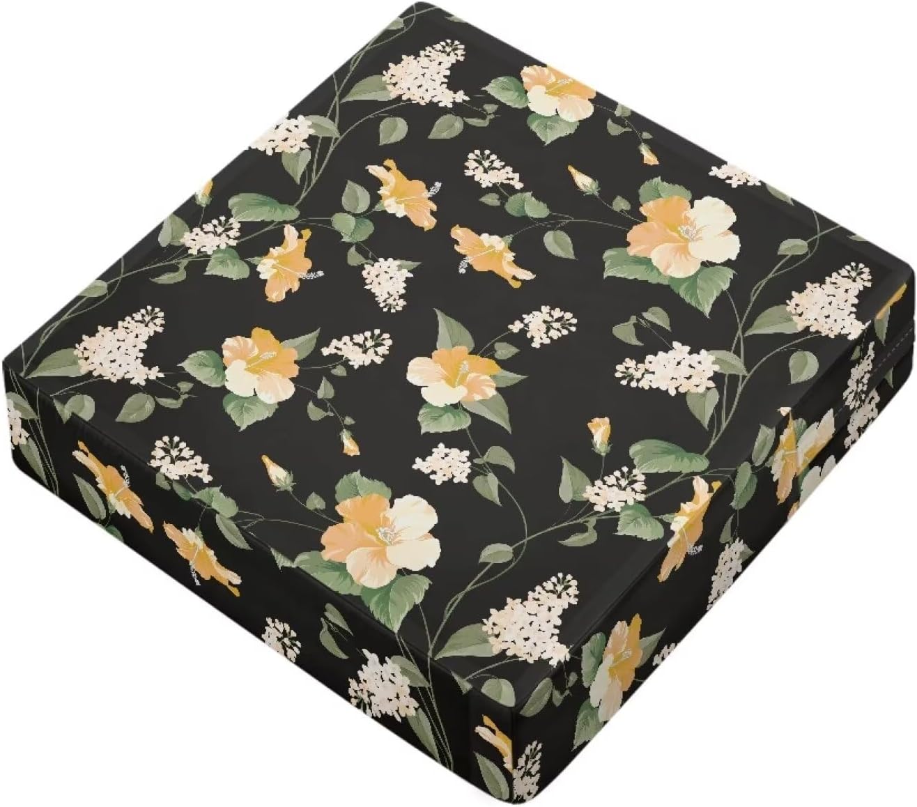 Freewander Yellow Flowers Print, Waterproof Couch Cushion