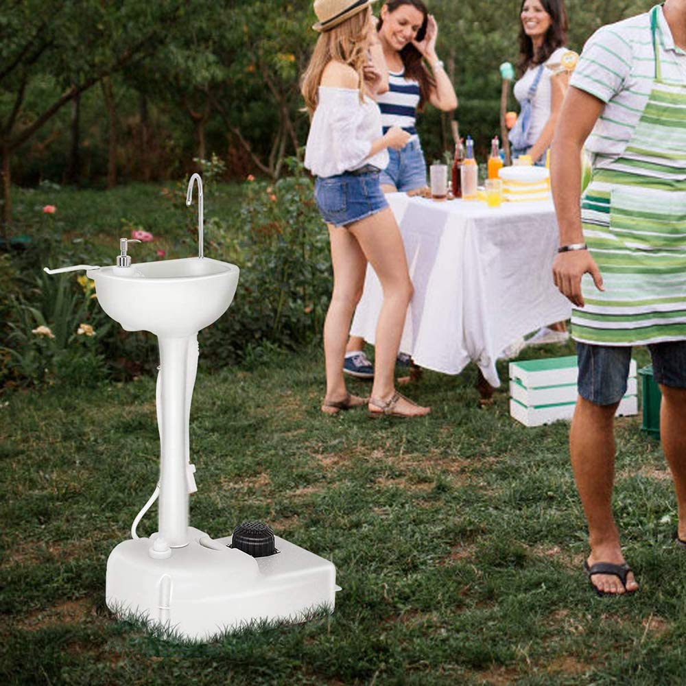 Amazon | ポータブルキャンプシンク 屋外の庭の洗面台、 17リットルの