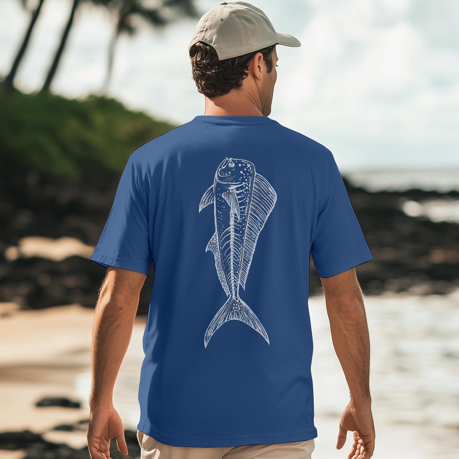 Palmyth Men's Fishing Short Sleeve UPF 50+ T-Shirt - Image 4
