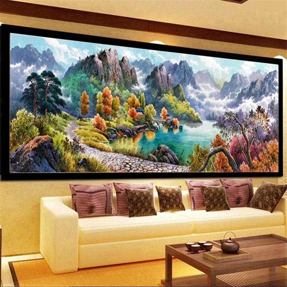 Yoonqun DIY 5D diamond painting Kits grande Fleurs rouges peinture diamant pour Adulte Complet Cristal Strass Broderie Point de Croix Arts Craft pour la décor murale à la maison Round drill 40x80cm Yoonqun DIY 5D diamond painting Kits grande Fleurs rouges peinture diamant pour Adulte Complet Cristal Strass Broderie Point de Croix Arts Craft pour la décor murale à la maison Round drill 40x80cm