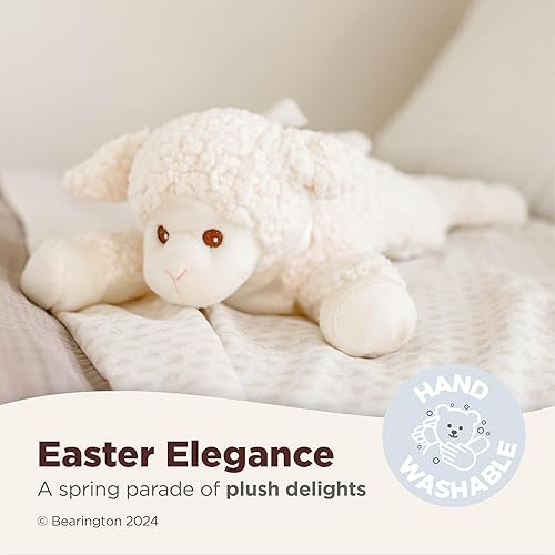 Miniatura 3 de Bearington Baby Baa - Cordero de peluche con sonajero 8 pulgadas