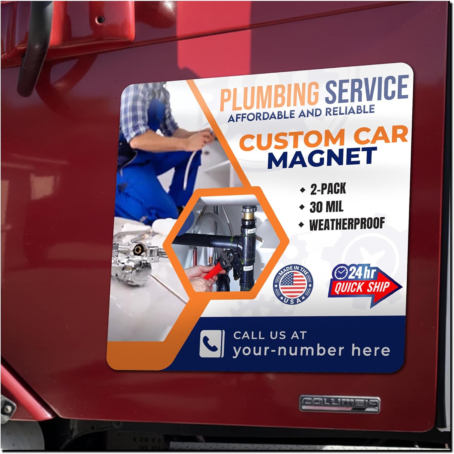 Amazon.com: Custom Car Magnet 24