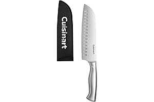 Cuisinart Chef Knife: 7" Stainless Steel Santoku Knife with Blade Guard