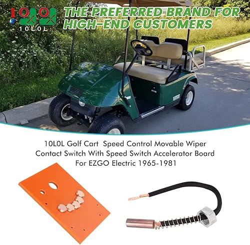 Miniatura 2 de 10L0L Interruptor de contacto de limpiaparabrisas movible con control de velocidad para carrito de golf con acelerador de interruptor de velocidad