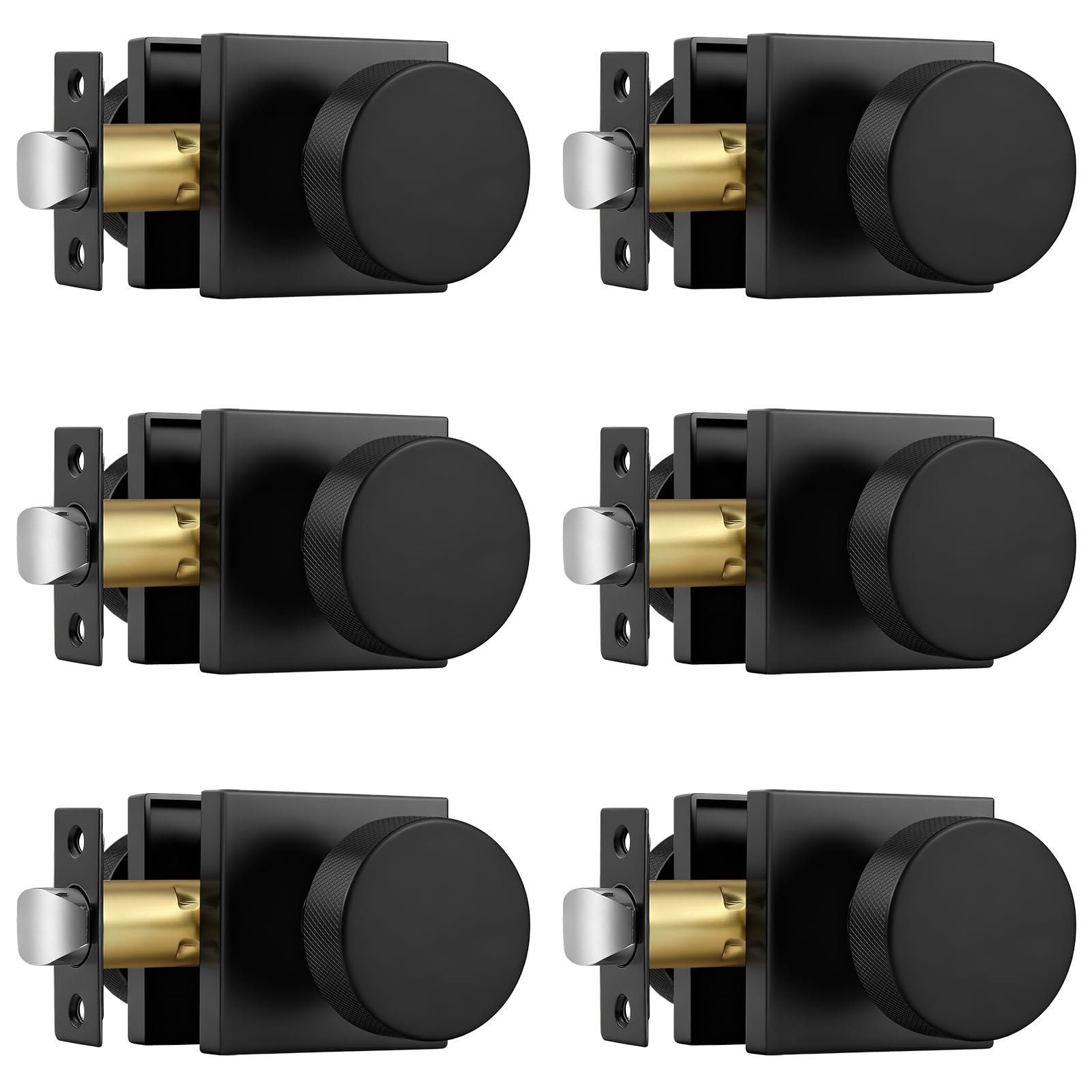 Probrico Black Door Knobs - 3 Pack Privacy Knobs -14 Probrico Black Door Knobs - 3 Pack Privacy Knobs -14