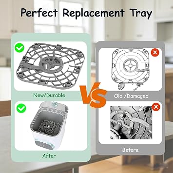 Replacement Bottom Tray for Momcozy KleanPal Pro BS03, Base Tray Lower Rack, BPA-Free Heat-Resistant Durable, Easy Install Baby Bottle Washer Spare Part