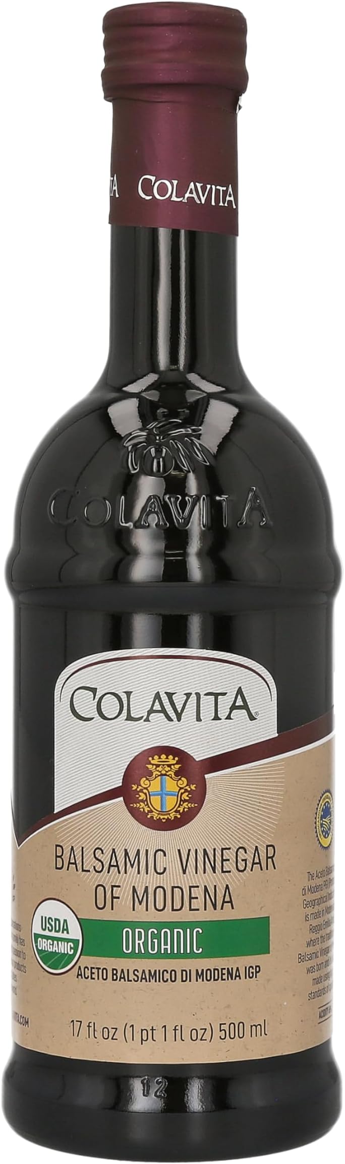 Colavita Balsamic Vinegar, Organic, 17 Fl Oz