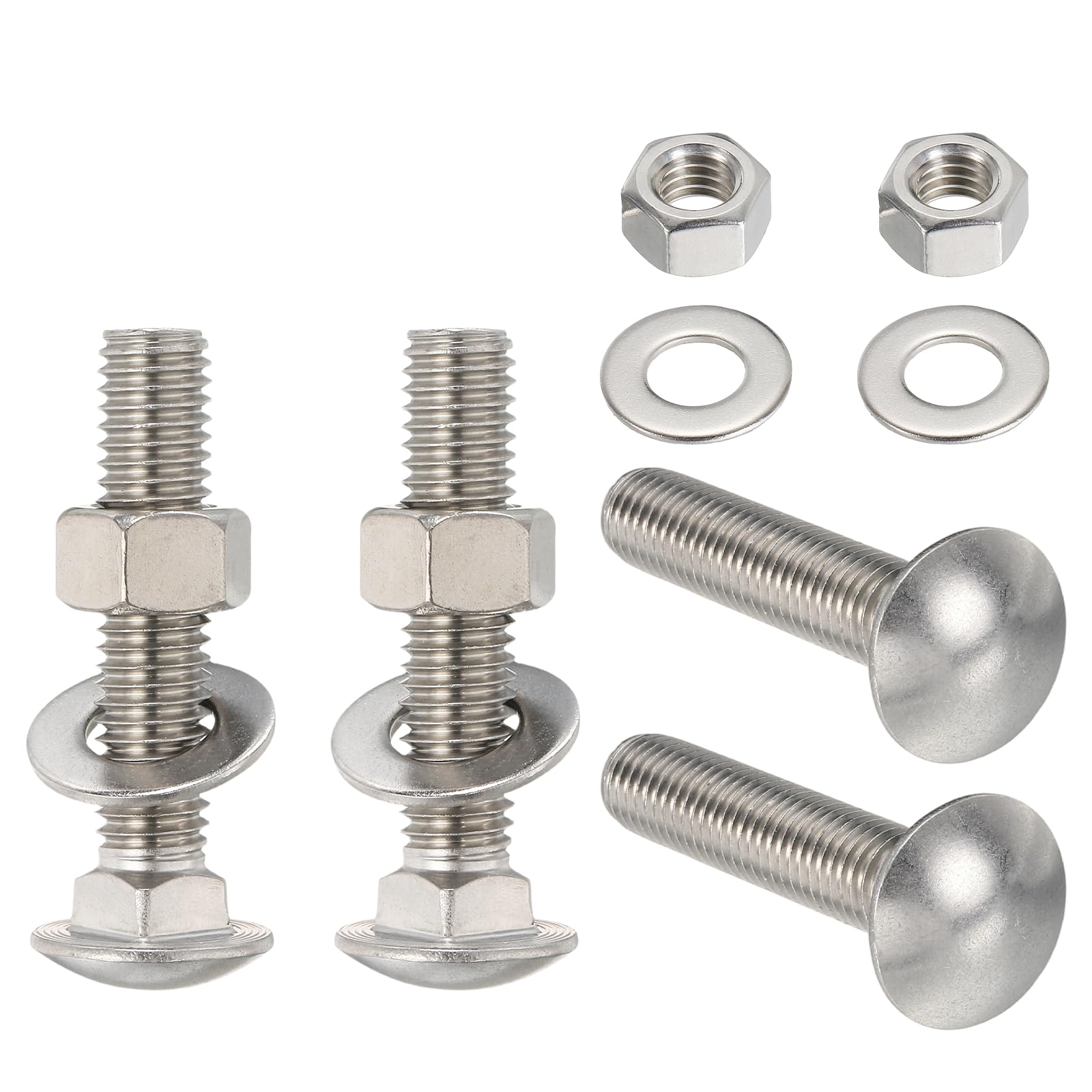 Evite vibraciones con tornillos de acero inoxidable de cuello cuadrado antigiros 8