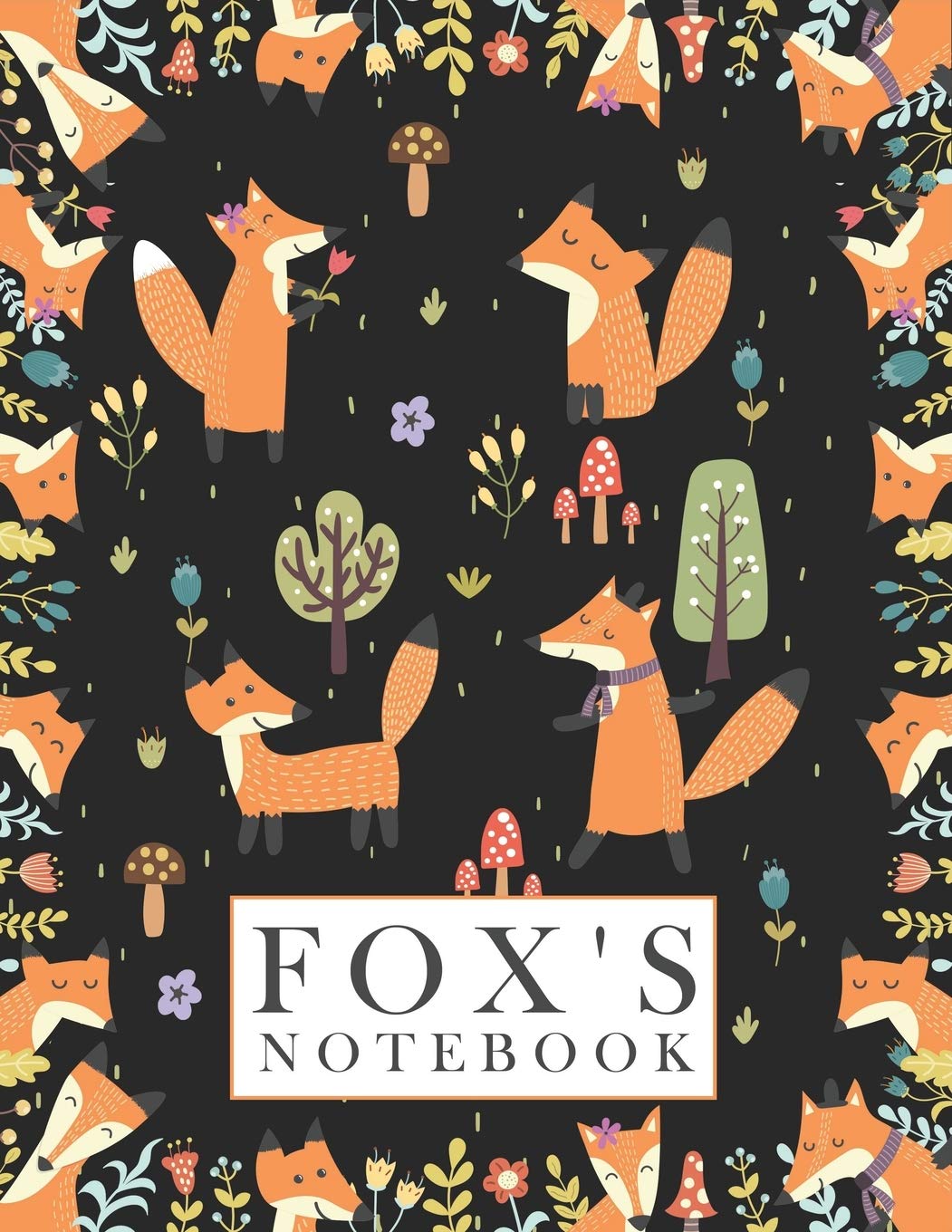 Fox Notebook: Notebook / Journal / Diary / Notepad, Fox Lover Gifts (Lined, 21.59 x 27.94 cm)