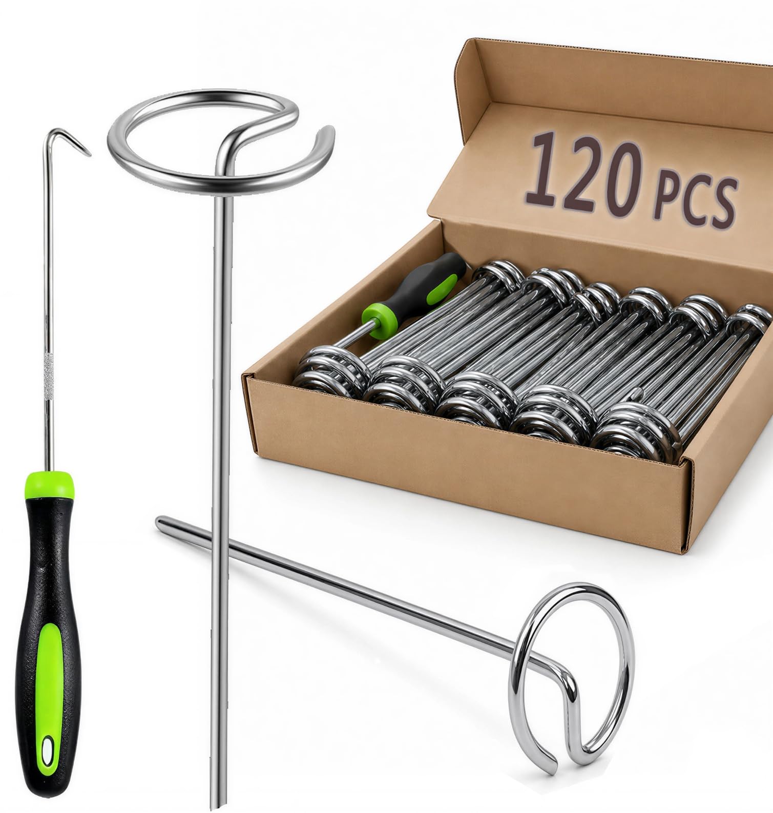 Lot de 30 agrafes paysagères de 15,2 cm pour bâche de protection contre les mauvaises herbes, très résistantes (calibre 11, 30 pièces)