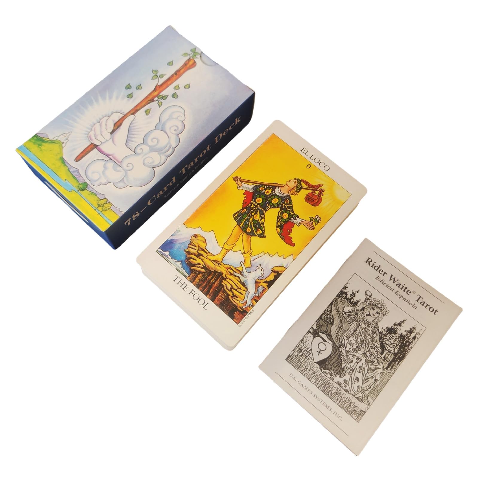 ANUFER 78Pcs/Set Tarot Cards Deck Board Future Telling Divination Game English Edition Spanish Radiant Wait Rider SN07408 - Image 2