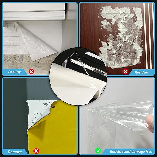 Miniatura 2 de Art3d Alfombrilla adhesiva para azulejos con protector contra salpicaduras para despegar y pegar