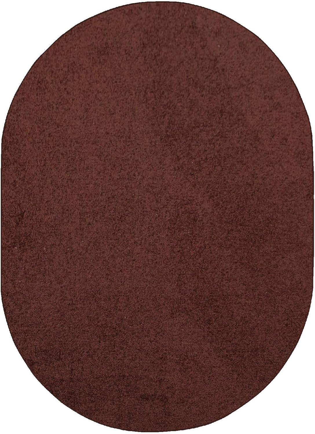 Ambiant Pet Friendly Solid Color Area Rugs Chocolate - 2' x 8' Oval, Indoor, Stain Resistant, Perfect for Living Room, Bedroom, Dining Room, Entryway, Doorway, Pet & Kids Friendly Rug, Wedding