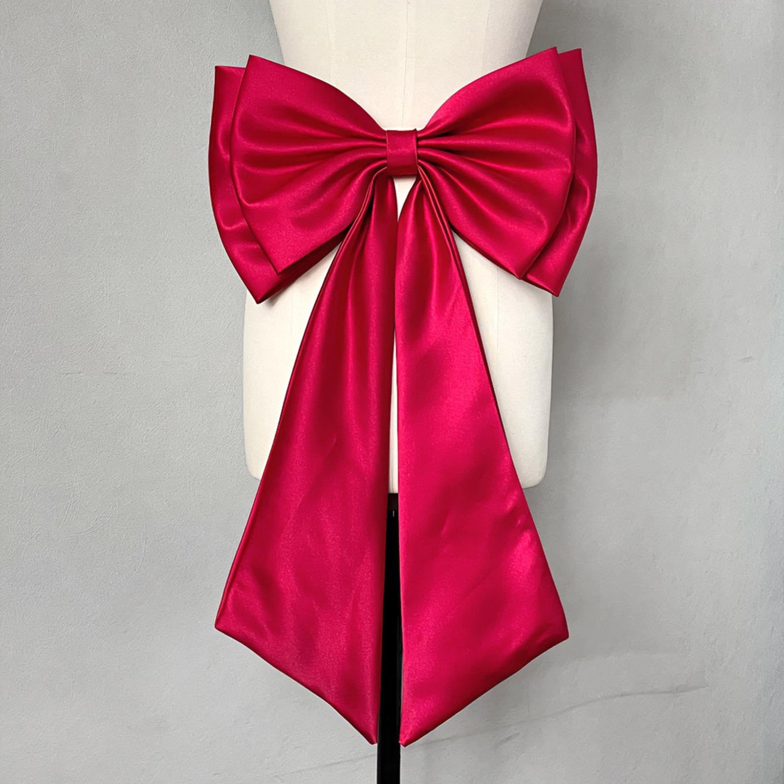 Nœud Papillon Amovible En Satin, Accessoire élégant, Grand Nœud pour Robes, D'année, Cadeaux, Fêtes