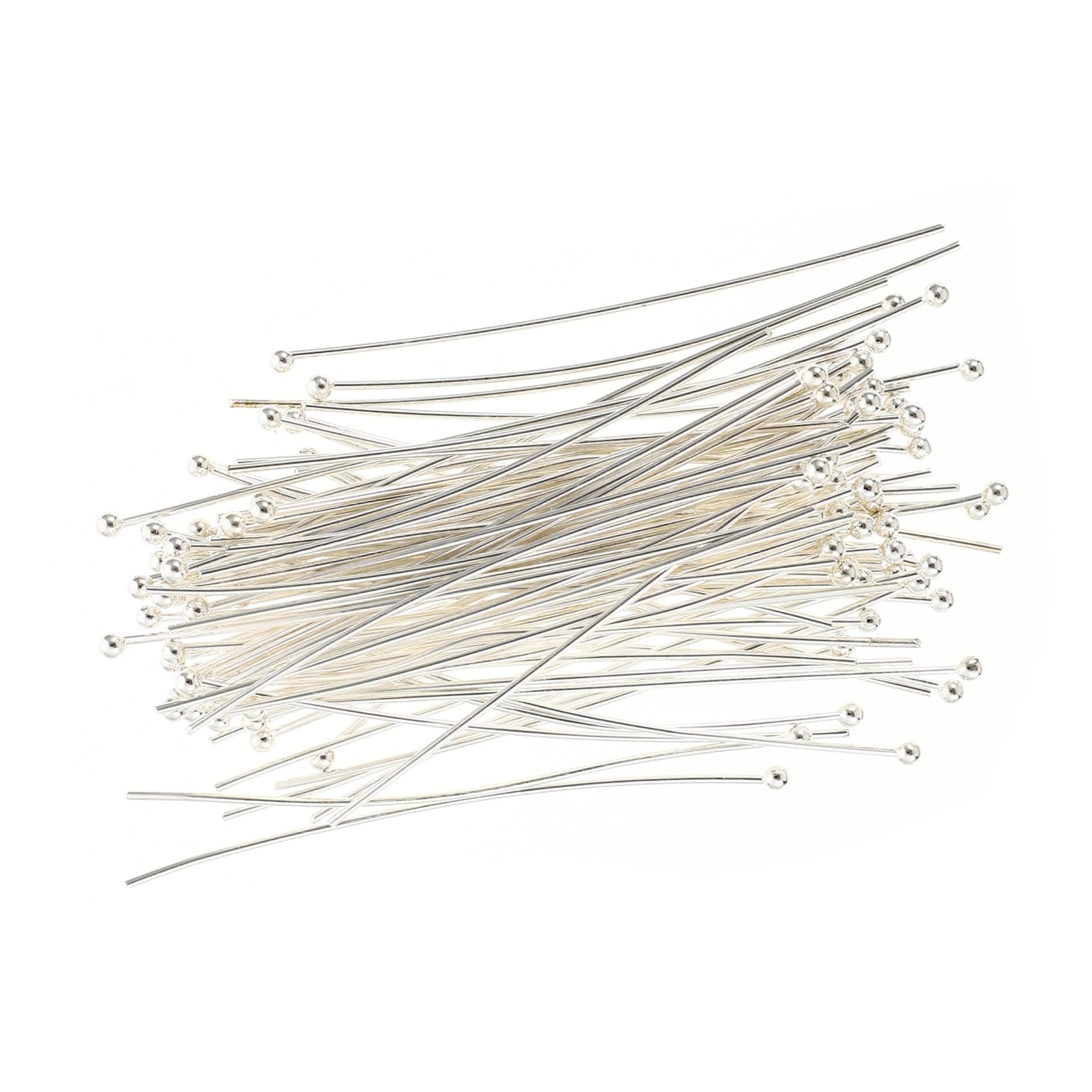 BEBEMOKO 2sets 200pcs DIY Jewelry Head Pins Ball Head Copper Pins for Handmade Jewelry Making Versatile Earring Necklace Craft Tool and Material for All Accessories 200pcs*2