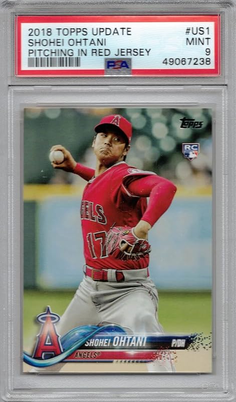 2018 Topps Update Baseball #US1 Shohei Ohtani Tarjeta de novato calificada PSA 9 Mint
