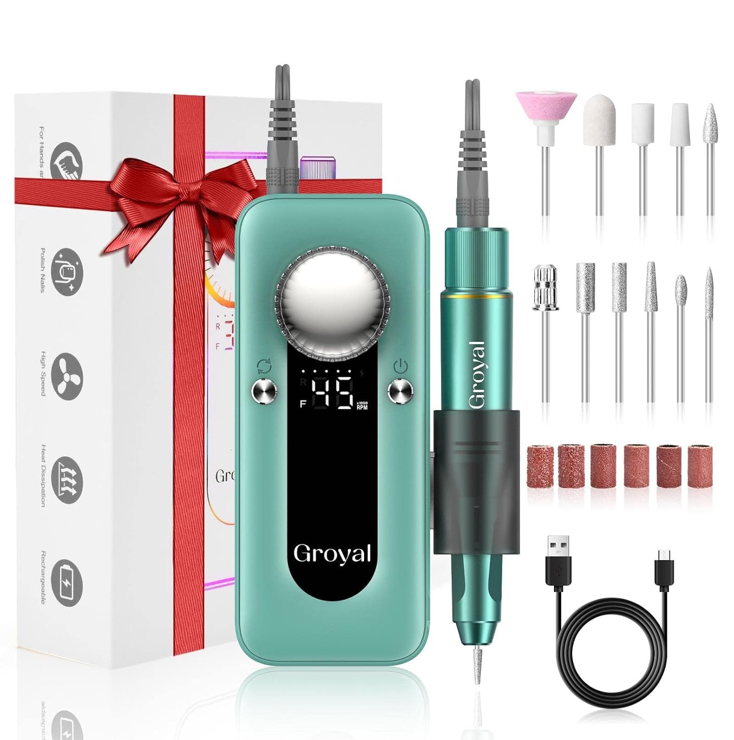 Amazon.com: Professional Electric Nail Drill Kit 45000RPM Cordless