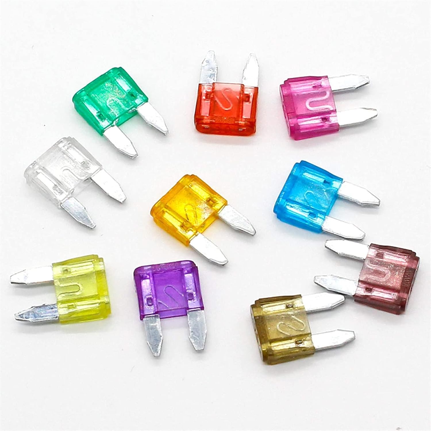 240PCSオートカーボートトラックミニブレードヒューズボックスの品揃え3a 5a 7.5a 10a 15a 20a 25a 30a