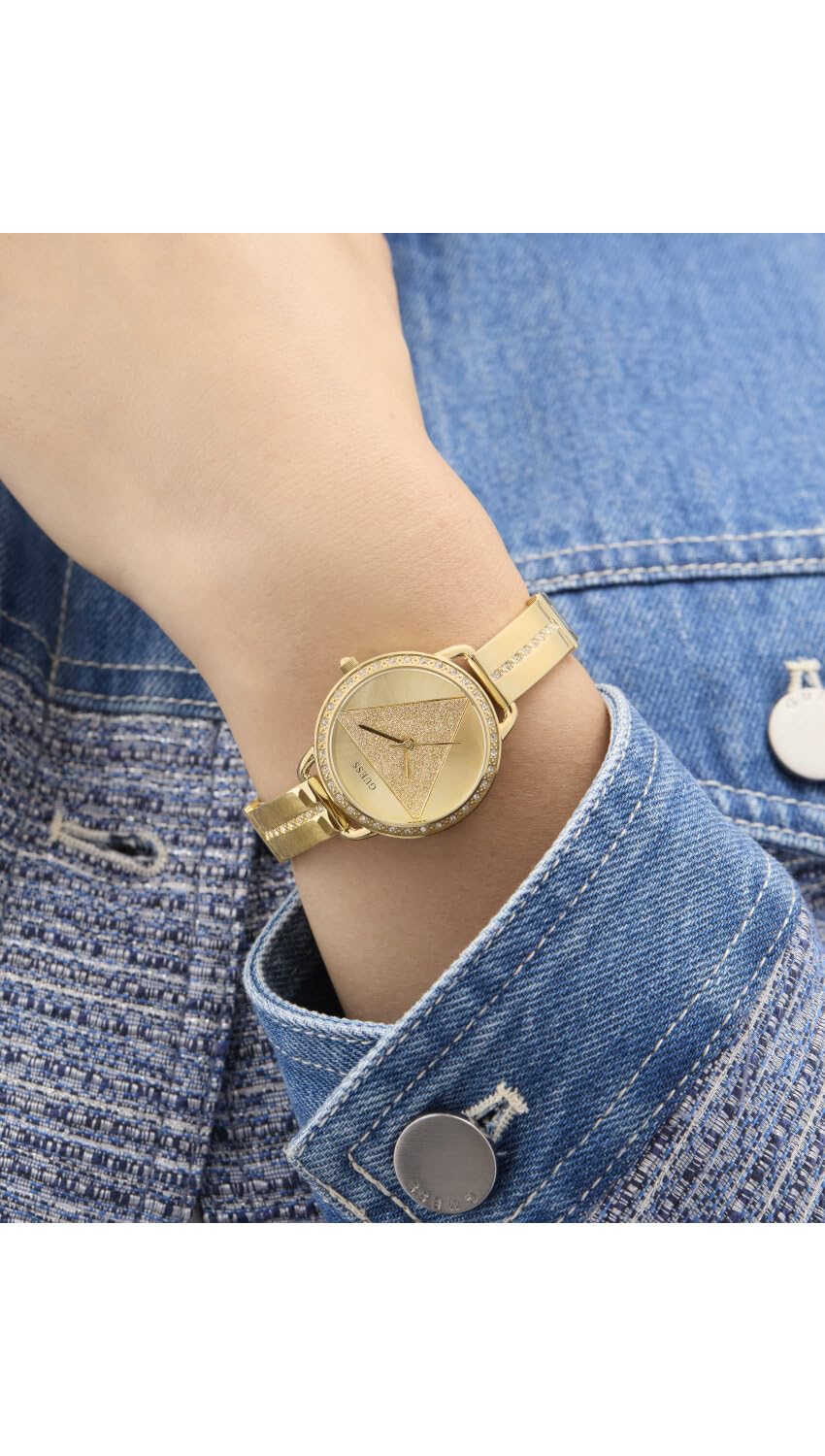 RELOJ GUESS - TRI BELLINI Cuarzo / 3 ATM Color esfera: Dorado Tamaño de la caja: 30,00