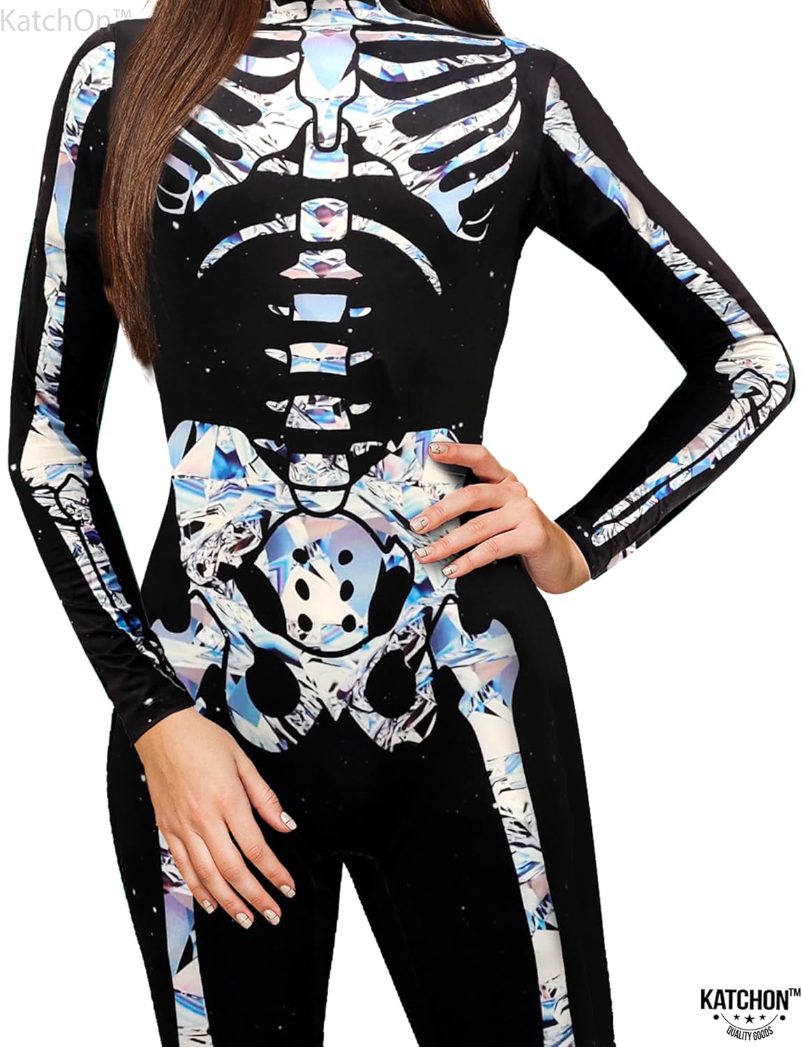 KatchOn Silver Skeleton Costume Women's Skeleton Botswana Ubuy