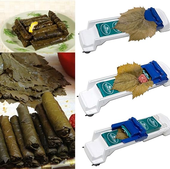 Grape Leaves Roller, Grape Leaf Roller Machine, Magic Sushi Roll Maker, Stuffed Leaves Grape Cabbage, Vegetable Meat Rolling Tool for Beginners and Children (1pcs)