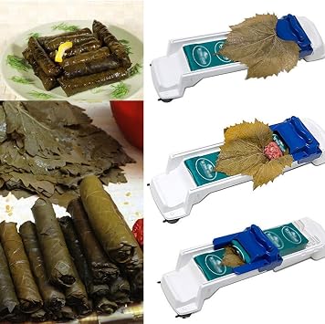 Grape Leaves Roller, Grape Leaf Roller Machine, Magic Sushi Roll Maker, Stuffed Leaves Grape Cabbage, Vegetable Meat Rolling Tool for Beginners and Children (1pcs)