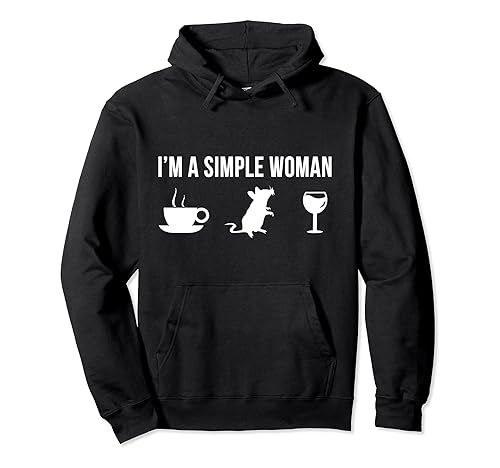 Funny Rat Animal Zookeeper Wildlife Simple Woman Pullover Hoodie