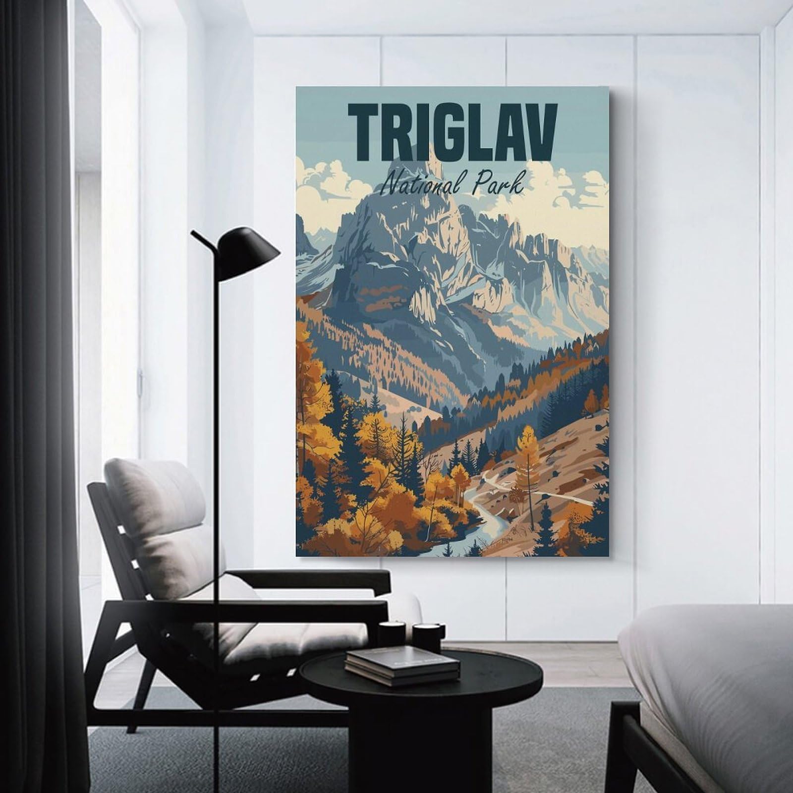 Junmoney Triglav National Park Canvas Wall Decor 20x30inch(50x75cm), for Lounge, Study, Hallway Or Flat Walls, Canvas Wall Art That Fits Changing Layouts