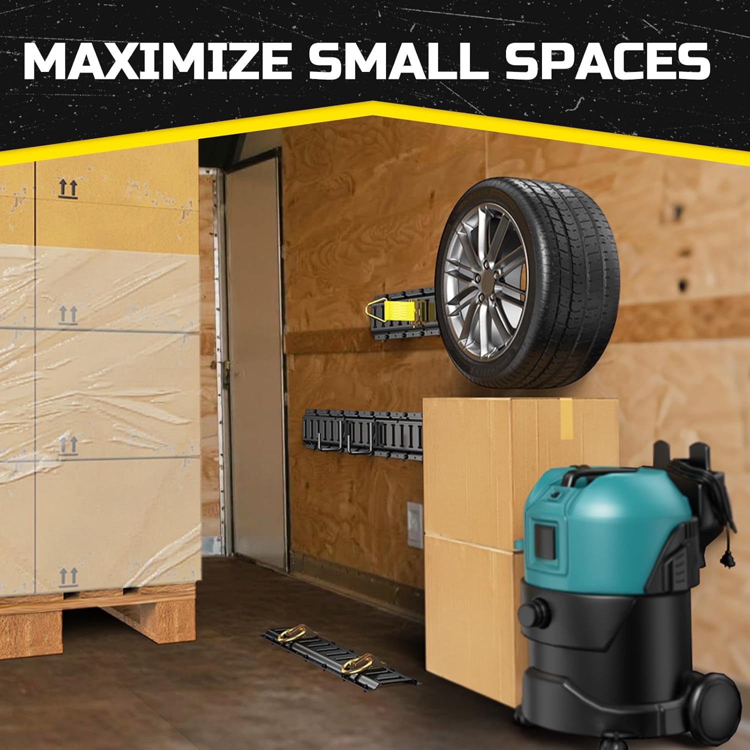 Trekassy E Track Tie-Down Rail Kit, 20 Pcs Set Etrack kit: 16in+2ft+3ft Rails, 6 O-Rings, 4 Tie Offs, 2 J-Hooks for Trailers, Vans, Trucks, Garages - Image 5