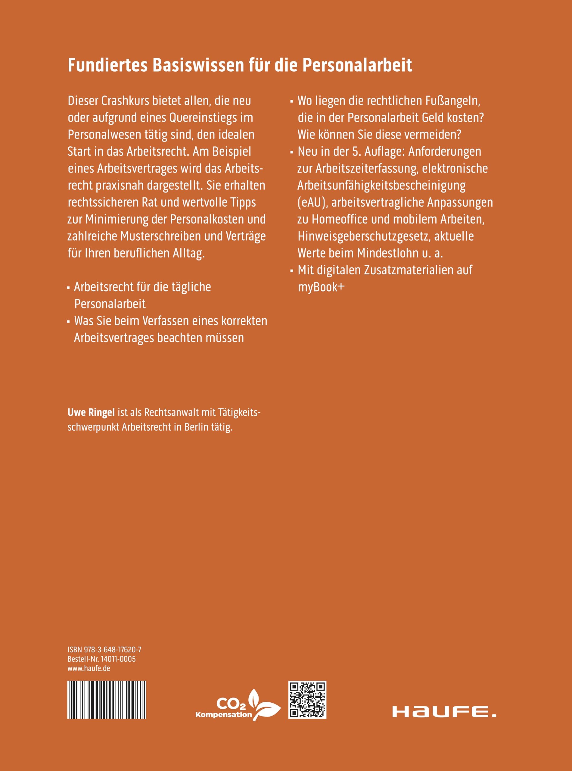 Arbeitsrecht - ein Crashkurs (Haufe Fachbuch)