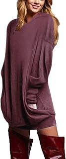 Mujer Camisetas Largos Tallas Grandes Cuello V Manga Larga Otoño Vestidos Sudadera Casual Top