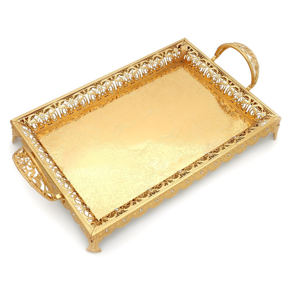 Buy Decorative Serving Trays with Handles and Legs for Parties