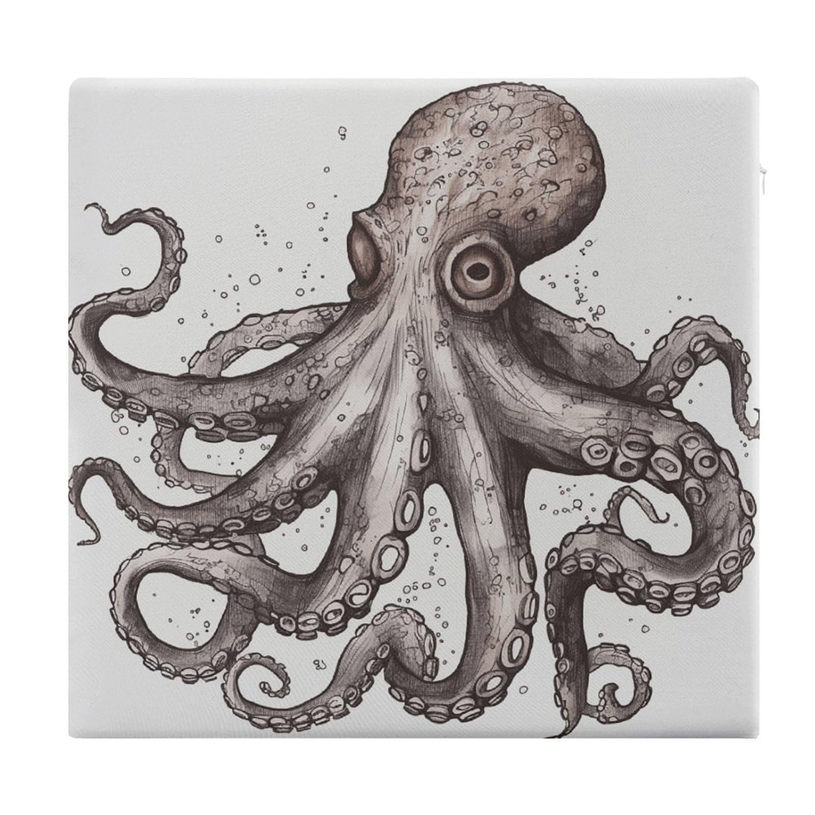 VstaDank Octopus Chair Cushion for Dining Chairs Breathable Square Chair Pads Non-Slip Seat Cushions Memory Foam Pad Floor Pillow for Meditation Or Yoga 13.8”x15”