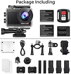 Action Camera 4K 30FPS Underwater Camera, Speed 20 Waterproof Camera Underwater 131FT, with Stabilization 5X Zoom 170° Wide Angle