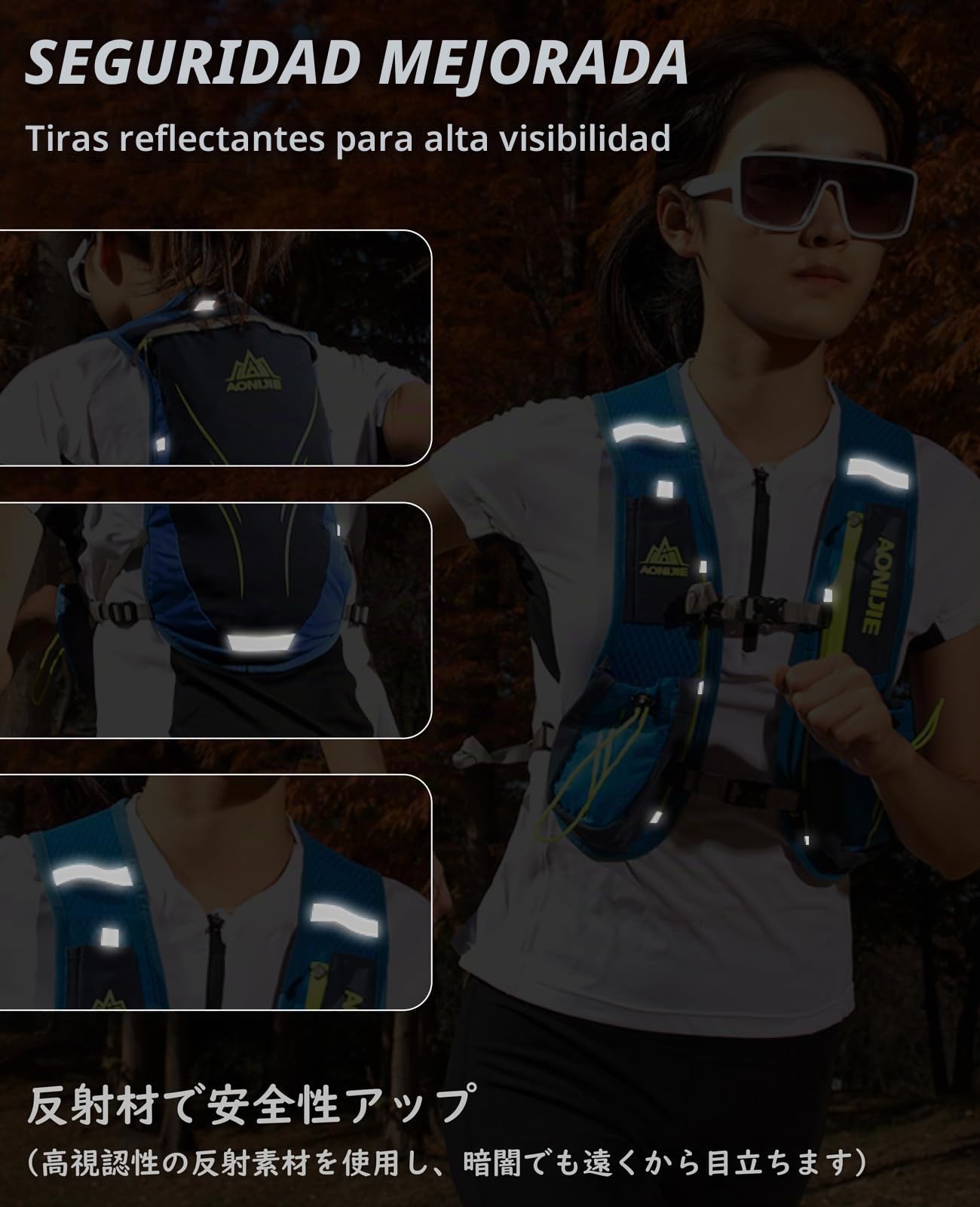 TRIWONDER Mochila de Hidratación Ligero 5.5L Superior Chaleco para Trail Running Ciclismo Marathoner Profesional al Aire Libre Hombre Mujer